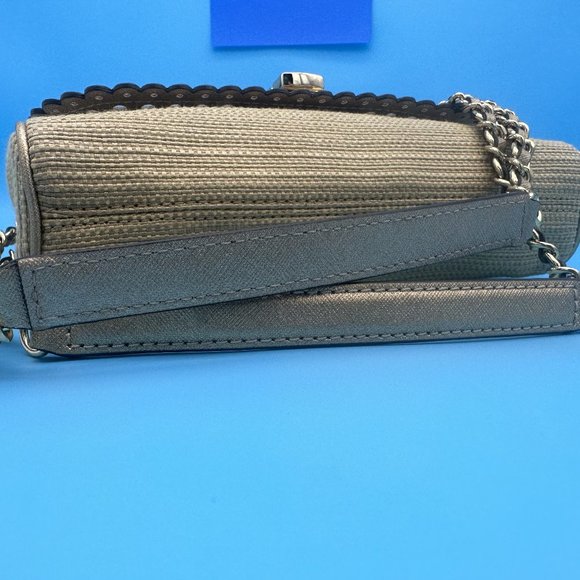 493. NWOT Michael Kors Violet Vivian Shoulder Bag / Crossbody Gold Metallic - Picture 6 of 10